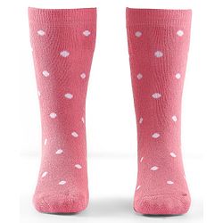 Cute Walk by Babyhug Terry Knit Anti-Bacterial Ankle Length Floral & Polka Dots Design Socks Pack of 3 - Pink Peach & Blue