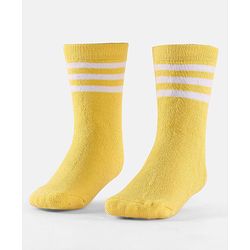 Cute Walk by Babyhug Terry Knit Anti-Bacterial Ankle Length Striped Socks Pack of 3 - Yellow Black & White