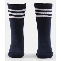 Cute Walk by Babyhug Terry Knit Anti-Bacterial Ankle Length Striped Socks Pack of 3 - Yellow Black & White