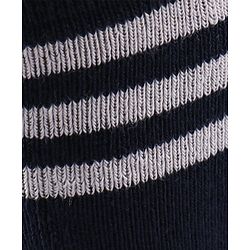 Cute Walk by Babyhug Terry Knit Anti-Bacterial Ankle Length Striped Socks Pack of 3 - Yellow Black & White