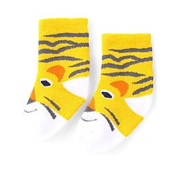 Cute Walk by Babyhug Anti-Bacterial Ankle Length Terry Socks with Animal Design Pack of 3 - Multicolor
