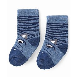 Cute Walk by Babyhug Anti-Bacterial Ankle Length Terry Socks with Animal Design Pack of 3 - Multicolor
