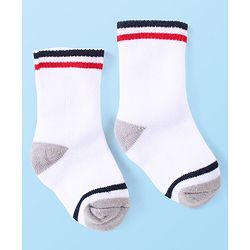 Cute Walk by Babyhug Anti-Bacterial Ankle Length Terry Socks with Striped  Pack of 3 - Multicolor