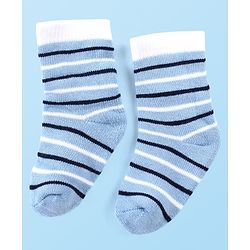 Cute Walk by Babyhug Anti-Bacterial Ankle Length Terry Socks with Striped  Pack of 3 - Multicolor