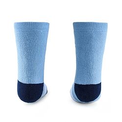 Cute Walk by Babyhug Anti-Bacterial Ankle Length Terry Socks with Stripes & Bear Design Pack of 3 - Blue