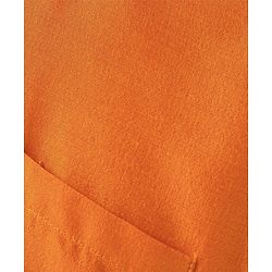 Babyhug Woven Half Sleeves Solid Shirt & Mundu Set - Orange