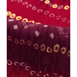 Babyhug Woven Full Sleeves Bandhani Printed  Kurta Dhoti Set - Red