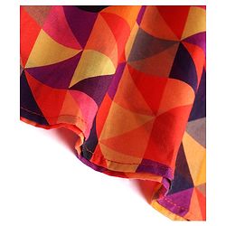 Babyhug Cambric Woven Full Sleeves Printed Kurta Pyjama Set - Orange
