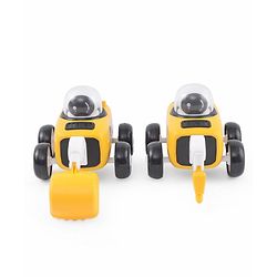 Babyhug Premium Friction Breaker & Excavator Pack of 2 - Yellow & Black