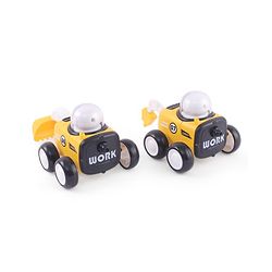 Babyhug Premium Friction Breaker & Excavator Pack of 2 - Yellow & Black