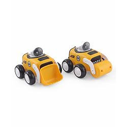 Babyhug Premium Friction Roller & Loader Pack of 2 - Yellow & Black