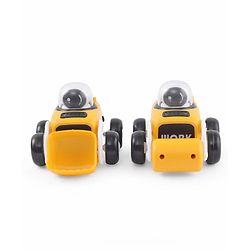 Babyhug Premium Friction Roller & Loader Pack of 2 - Yellow & Black