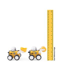 Babyhug Premium Friction Roller & Loader Pack of 2 - Yellow & Black