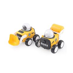 Babyhug Premium Friction Roller & Loader Pack of 2 - Yellow & Black