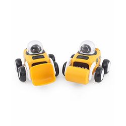 Babyhug Premium Friction Roller & Loader Pack of 2 - Yellow & Black