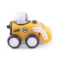 Babyhug Premium Friction Roller & Loader Pack of 2 - Yellow & Black