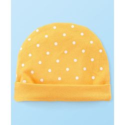 Babyhug Disney  Interlock Knit Caps with 101 Dalmatians Graphic Pack of 3 - Pink Yellow & White