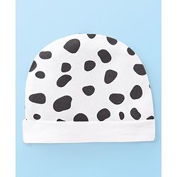Babyhug Disney  Interlock Knit Caps with 101 Dalmatians Graphic Pack of 3 - Pink Yellow & White