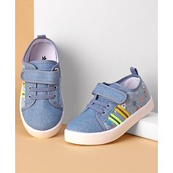 Cute Walk by Babyhug Spaceship Printed Velcro Closure Causal Shoes -  Blue