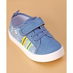 Cute Walk by Babyhug Spaceship Printed Velcro Closure Causal Shoes -  Blue