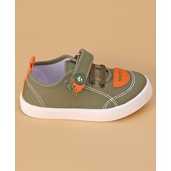 Cute Walk by Babyhug Velcro Closure Casual Shoes - Green