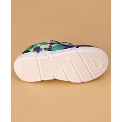 Cute Walk by Babyhug Velcro Closure Casual Shoes Camouflage Pattern - Navy Blue