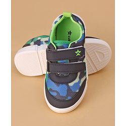 Cute Walk by Babyhug Velcro Closure Casual Shoes Camouflage Pattern - Navy Blue