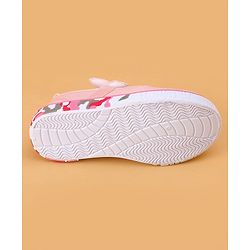 Cute Walk by Babyhug Velcro Closure Casual Shoes Butterfly Applique - Pink