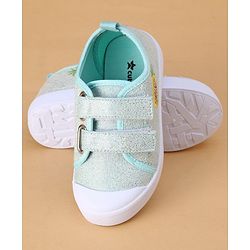 Cute Walk by Babyhug Velcro Closure & Fruit Embroidery Casual Shoes - Green