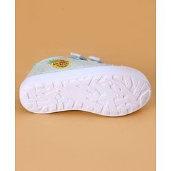 Cute Walk by Babyhug Velcro Closure & Fruit Embroidery Casual Shoes - Green