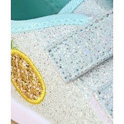 Cute Walk by Babyhug Velcro Closure & Fruit Embroidery Casual Shoes - Green