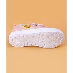 Cute Walk by Babyhug Velcro Closure & Fruit Embroidery Casual Shoes - Green