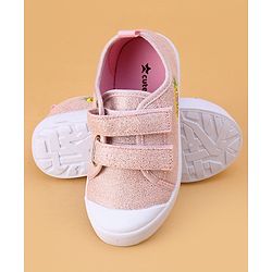 Cute Walk by Babyhug Velcro Closure & Fruit Embroidery Casual Shoes - Green