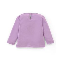 Babyhug Disney Cotton Single Jersey Knit Full Sleeves Night Suit Minnie Mouse Print- Purple & Pink