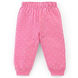 Babyhug Disney Cotton Single Jersey Knit Full Sleeves Night Suit Minnie Mouse Print- Purple & Pink