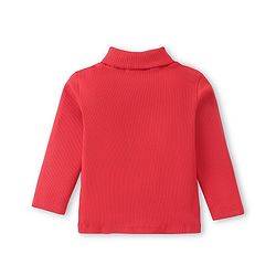 Babyhug Cotton Knit  Full Sleeves Solid Skivi T-Shirt - Red