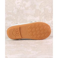 Cute Walk by Babyhug Ballerinas with Velcro Closure &  Bow Applique - White