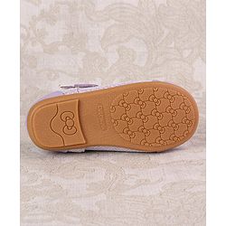 Cute Walk by Babyhug Ballerinas with Strap Closure & Bow Applique - Purple