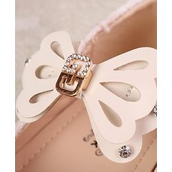 Cute Walk by Babyhug Ballerina with Velcro Closure & Bow Applique - Pink