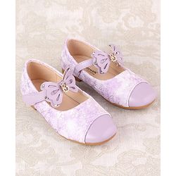 Cute Walk by Babyhug Ballerina with Velcro Closure & Bow Applique - Beige