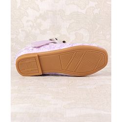 Cute Walk by Babyhug Ballerina with Velcro Closure & Bow Applique - Beige