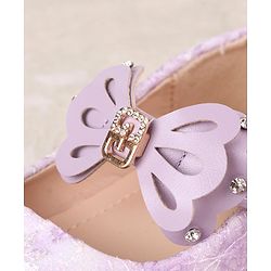 Cute Walk by Babyhug Ballerina with Velcro Closure & Bow Applique - Beige