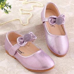 Cute Walk by Babyhug Ballerina with Velcro Closure & Bow Applique - Purple