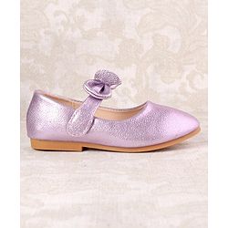 Cute Walk by Babyhug Ballerina with Velcro Closure & Bow Applique - Purple
