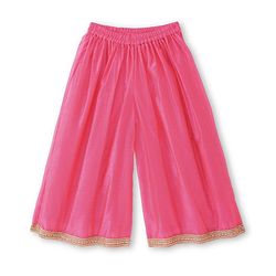 Babyhug Woven Three Fourth Sleeves Sequin Embroidered Bandh Gala Kurti Palazzo & Dupatta Set with Tassle Detailing - Fuschia