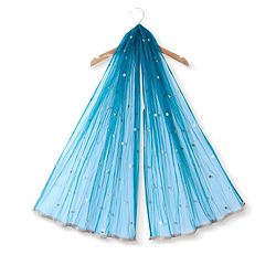 Babyhug Woven 3/4th Sleeves Sequinned Embroidered Kurti Palazzo & Net Dupatta Set - Teal Blue