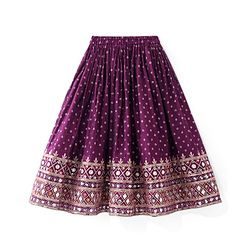 Babyhug Woven  Sleeveless  Mirror & Sequin Embroidered Lehenga Choli Set with Dupatta - Purple