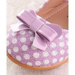 Cute Walk by Babyhug Velcro Closure Ballerina with Bow Applique - Pink
