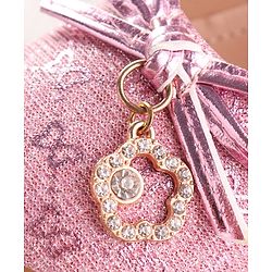 Cute Walk by Babyhug Ballerina with Velcro Closure & Bow Applique - Silver