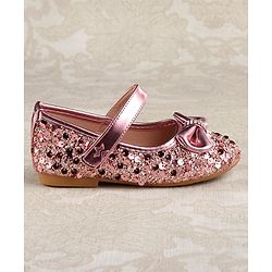 Cute Walk by Babyhug Ballerina With Sequins & Bow Applique - Pink
